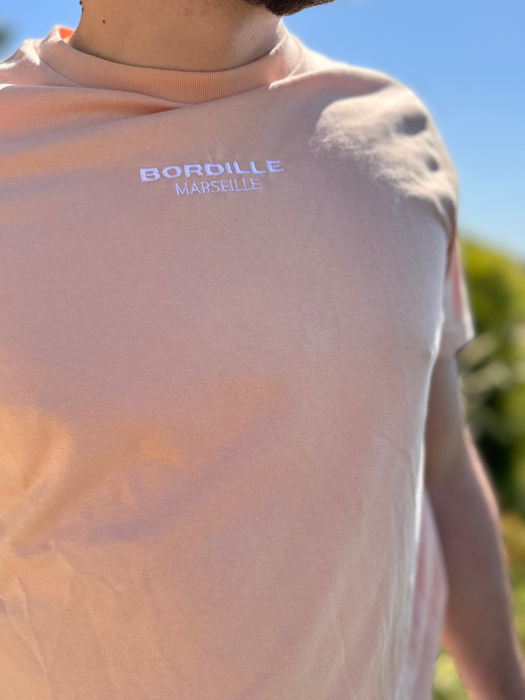T-shirt Creamy Bordille Brodé Unisexe – Édition Premium - photo 3 | Bordille Marseille