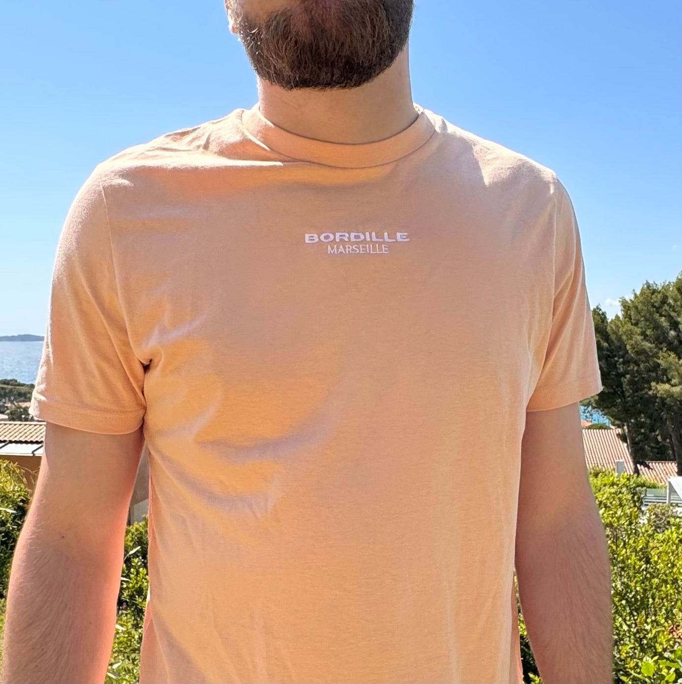 T-shirt Creamy Bordille Brodé Unisexe – Édition Premium | Bordille Marseille