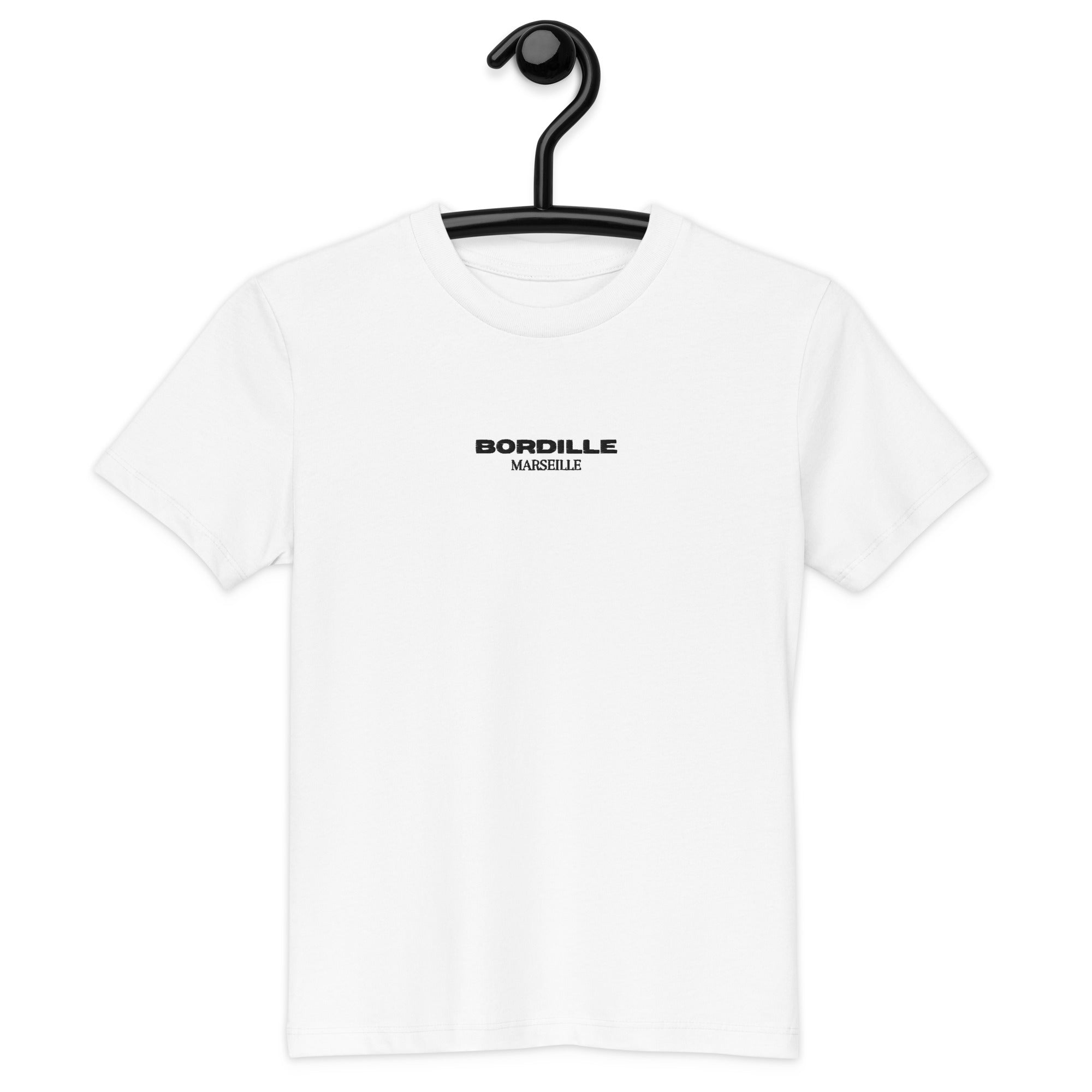 T-shirt Enfant Bordille Minot Blanc Brodé | Bordille Marseille