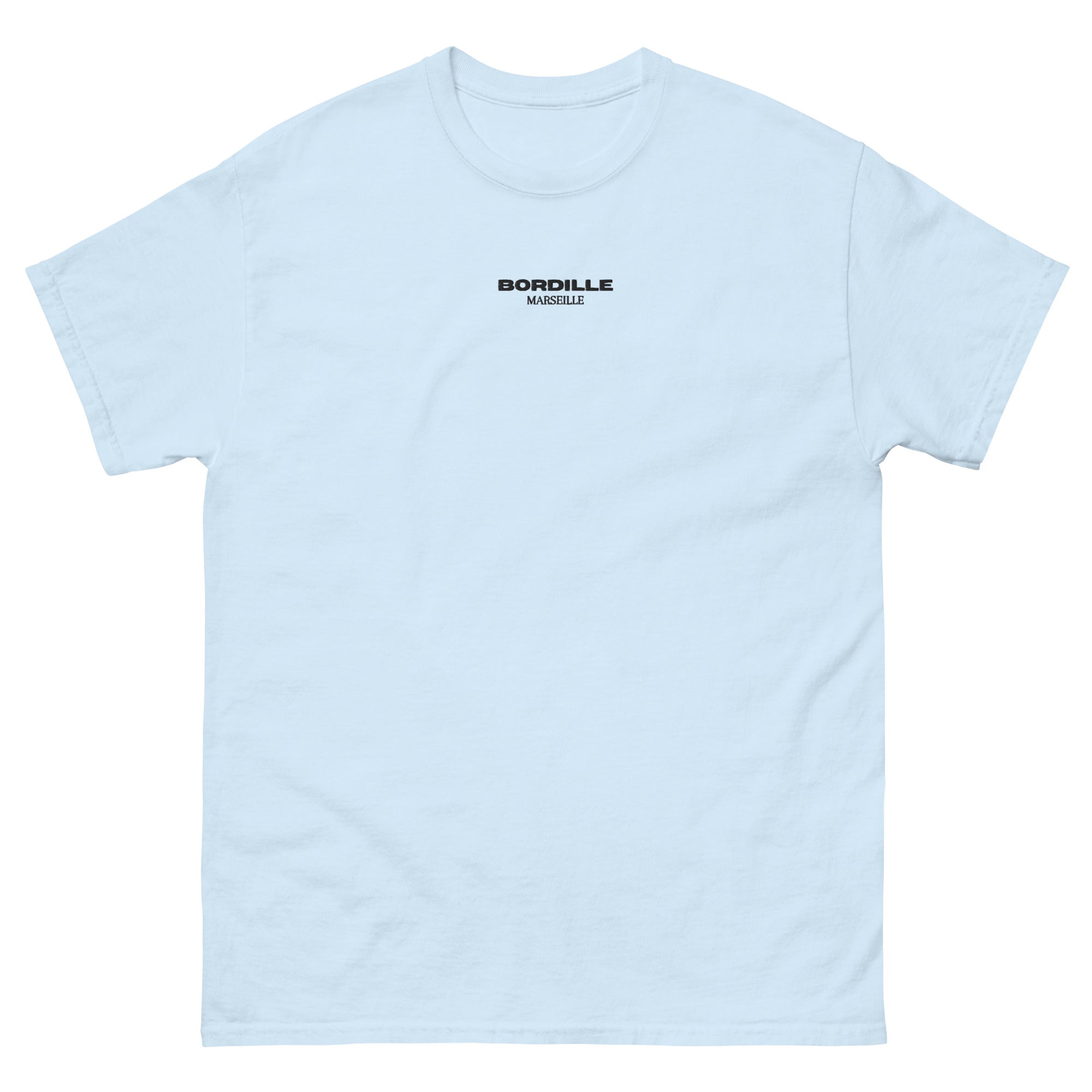 T-shirt Bleu Pastel Brodé Unisexe – Bordille Marseille - photo 3 | Bordille Marseille