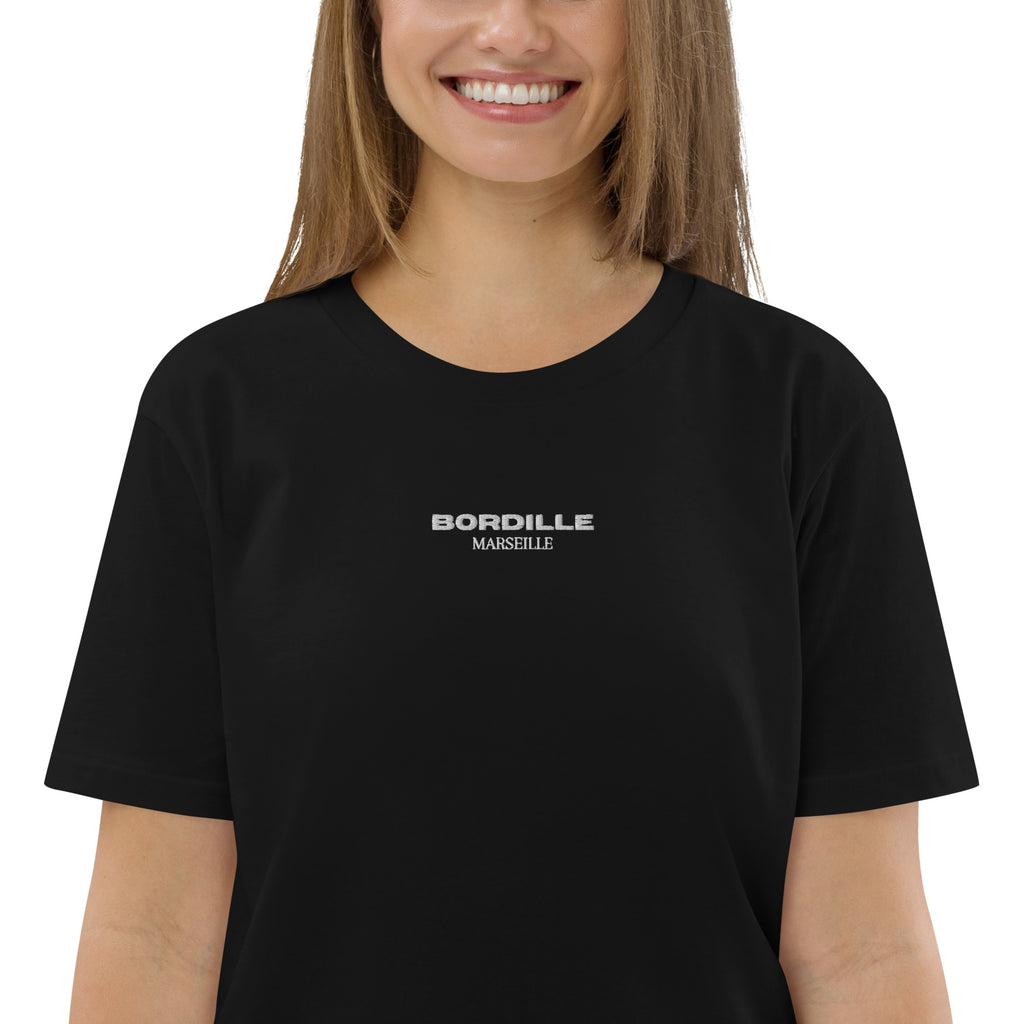 T-shirt Classique Bordille Brodé Noir Unisexe - photo 2 | Bordille Marseille
